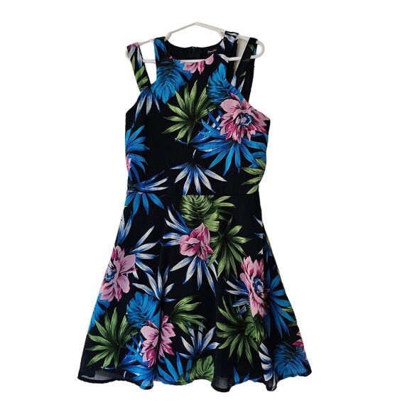 Penelope Tree Miss Behave Girls Floral Aloha Dress‎ Size M 8 Years Fit Flare - Picture 2 of 9